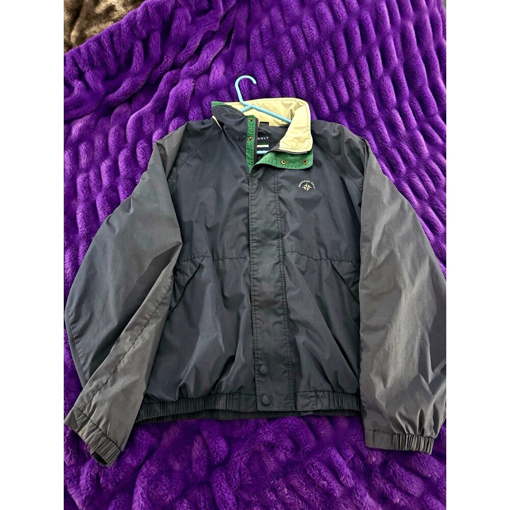Vintage 90s Members Only Mariner Jacket Navy Blue Men's XXL Long Windbreaker